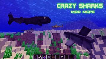 Mod mcpe Crazy Sharks تصوير الشاشة 3