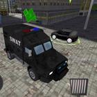 SWAT Police Car Driver 3D icône