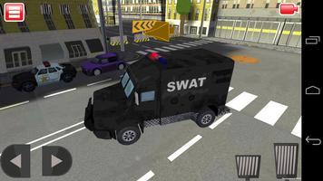 SWAT Police Car Driver 3D ポスター