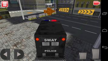 SWAT Police Car Driver 3D captura de pantalla 2