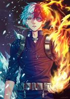 Todoroki Shoto Anime HD Wallpa ảnh chụp màn hình 2