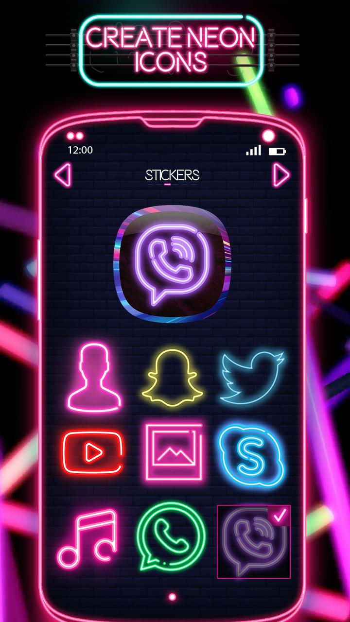 App Symbole Andern Neon Icon Erstellen Fur Android Apk Herunterladen