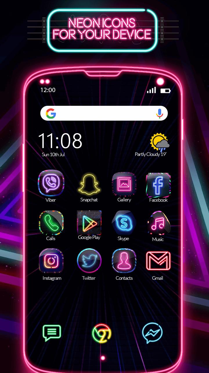 Neon Icon Designer App For Android Apk Download - neon roblox icons ios 14
