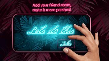 برنامه‌نما Neon Lights - Text Photo Editor عکس از صفحه