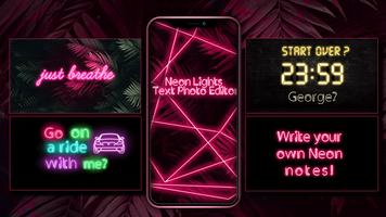 برنامه‌نما Neon Lights - Text Photo Editor عکس از صفحه