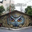 Arte 3D graffiti criativa