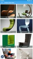 Idées de chaises créatives Affiche