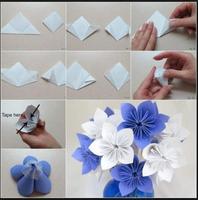 Bricolage fleur de papier créatif Affiche