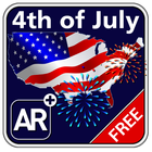 4th of JULY Augmented Reality Zeichen