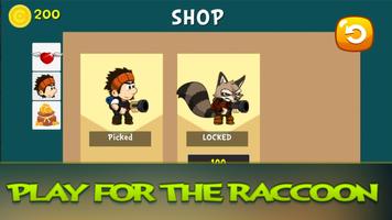 One Gun:Killer Racсoon Shooter تصوير الشاشة 2