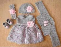 Vêtements de bébé au crochet Affiche