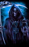 Blue Fire Skull Ghost Rider Grim Reaper Wallpapers 海報