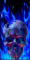 Blue Fire Skull Ghost Rider Grim Reaper Wallpapers screenshot 2