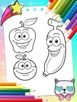 Fruits Coloring Book poster