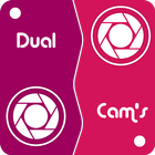 آیکون‌ Dual Camera Sweet Selfie Filters: DSLR Beauty Cam