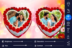 Anniversary Cake Dual Photo Fr screenshot 2