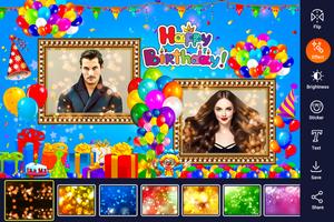 Birthday Dual Photo Frame screenshot 1