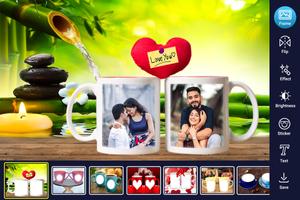 Coffee Cup Dual Photo Frame poster