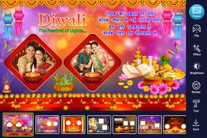 Diwali Dual Photo Frame poster