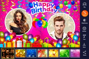 Happy Birthday Dual Photo Frame screenshot 1