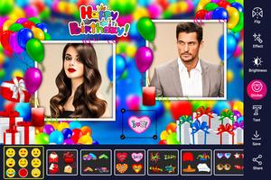 Happy Birthday Dual Photo Frame screenshot 3