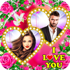 I Love You dual Photo Frame icon