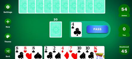 Gin Rummy : Card Game Affiche