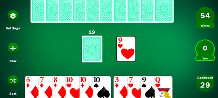 Gin Rummy : Card Game capture d'écran 1