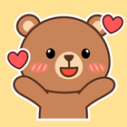 Oh My Bear Cute Stickers icône