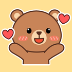 Oh My Bear Cute Stickers आइकन
