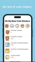 Oh My Bear Cute Stickers स्क्रीनशॉट 1