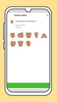 Oh My Bear Cute Stickers capture d'écran 2