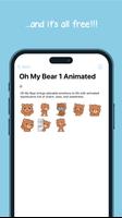 Oh My Bear Cute Stickers स्क्रीनशॉट 3