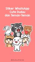 Cute Duduu and Friends Sticker poster