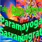 Macapat Paramayoga Sasraningrat | Teks + Saduran Zeichen