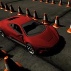 Parking voiture 3D icône