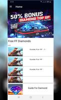 Free Win Diamonds : Guide For Free Diamonds Affiche