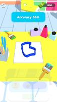 Drawing Figure 3D poster