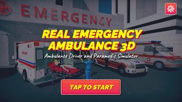 Real Emergency Ambulance 3D الملصق
