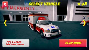 Real Emergency Ambulance 3D imagem de tela 1