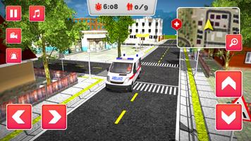 Real Emergency Ambulance 3D imagem de tela 3