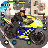 Politie fiets Stuntrace-spel