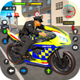 Jogo de bicicleta policial