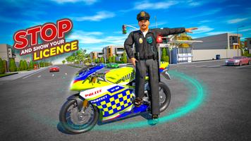 Police Bike Stunt Race Game screenshot 1