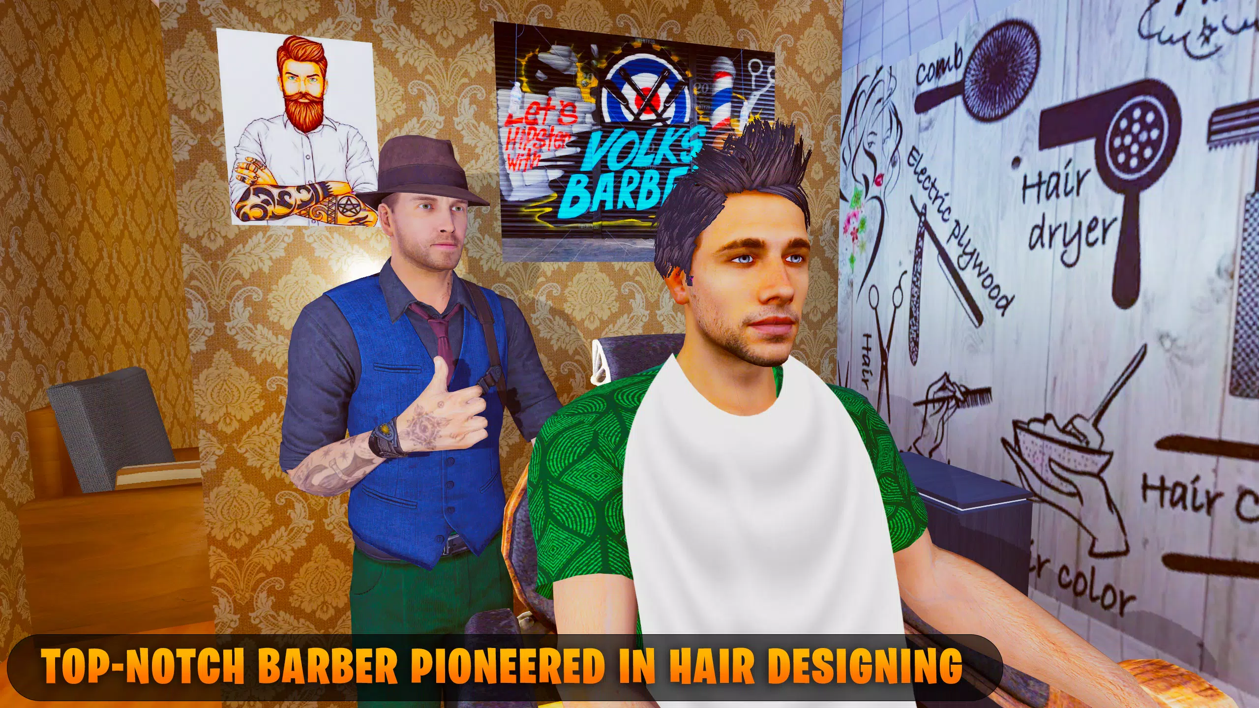 Download Virtual Barber Shop Simulator: Hair Cut Game 2020 android on PC