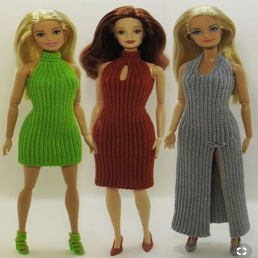 DIY Barbie muñeca patrón de ganchillo