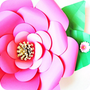 Plantilla de flor de papel DIY APK