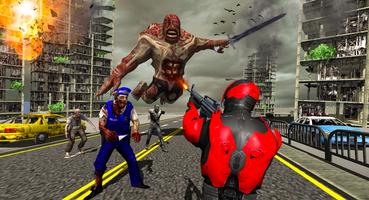 Robot Zombie Shooting Gun Game imagem de tela 1