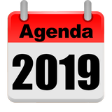 Calendario  2019 España Agenda de Trabajo icono