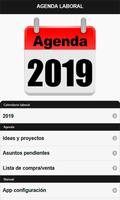 Calendario  2019 España Agenda de Trabajo Affiche